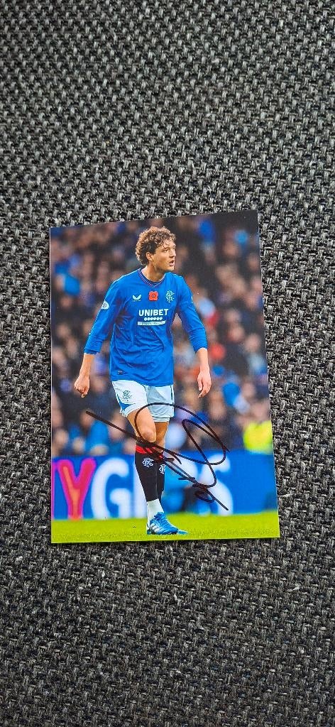 Foto met handtekening; Sven Lammers # Glasgow Rangers PSV, Ophalen of Verzenden, Nieuw, Buitenlandse clubs, Overige typen