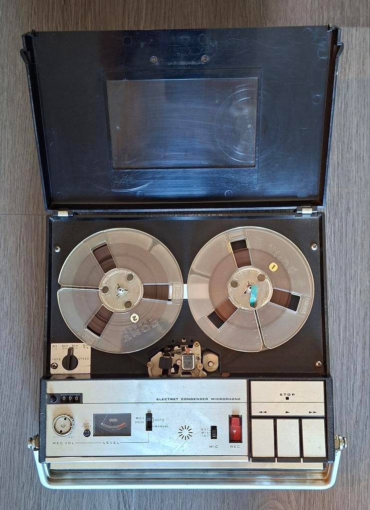 Sony TC-800B Draagbare Bandrecorder (Opknapper), Ophalen of Verzenden, Defecte bandrecorder, Met banden