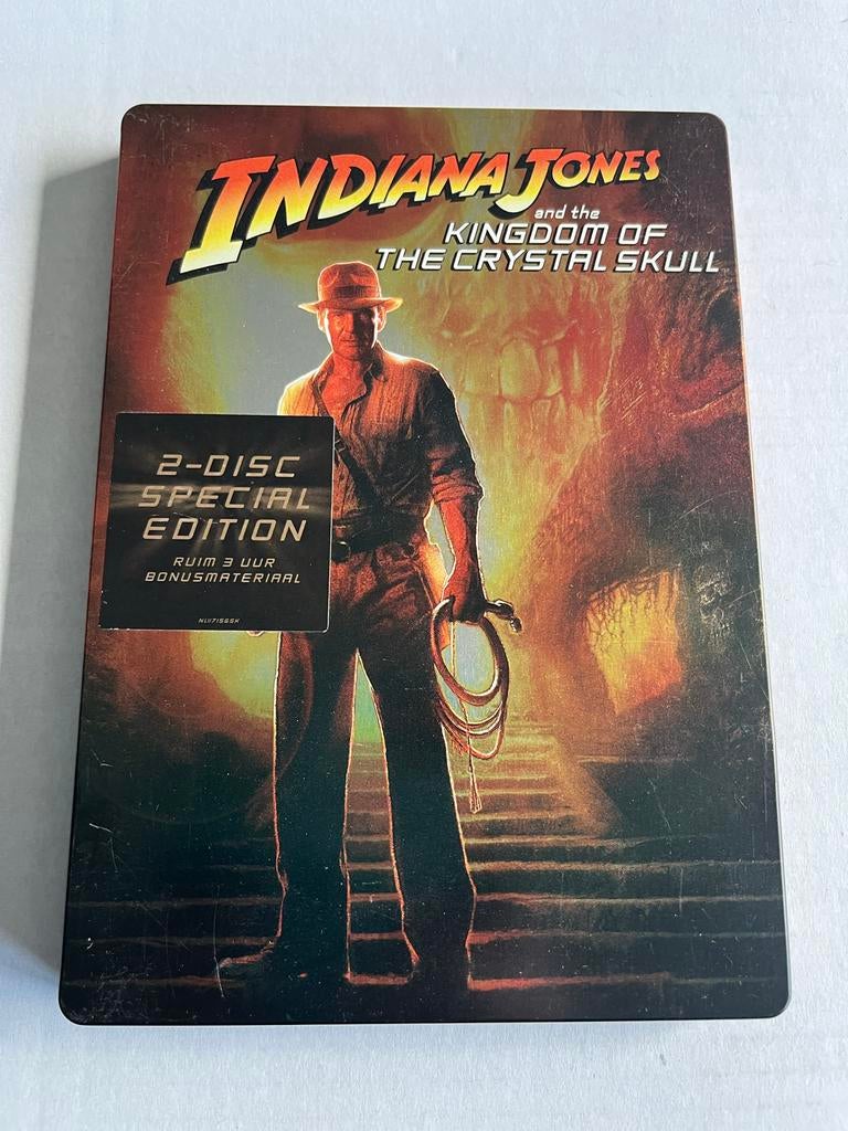 Indiana Jones and the Kingdom of the Crystal skull steelcase, Cd's en Dvd's, Dvd's | Actie, Gebruikt, Actie, Vanaf 12 jaar, Ophalen of Verzenden