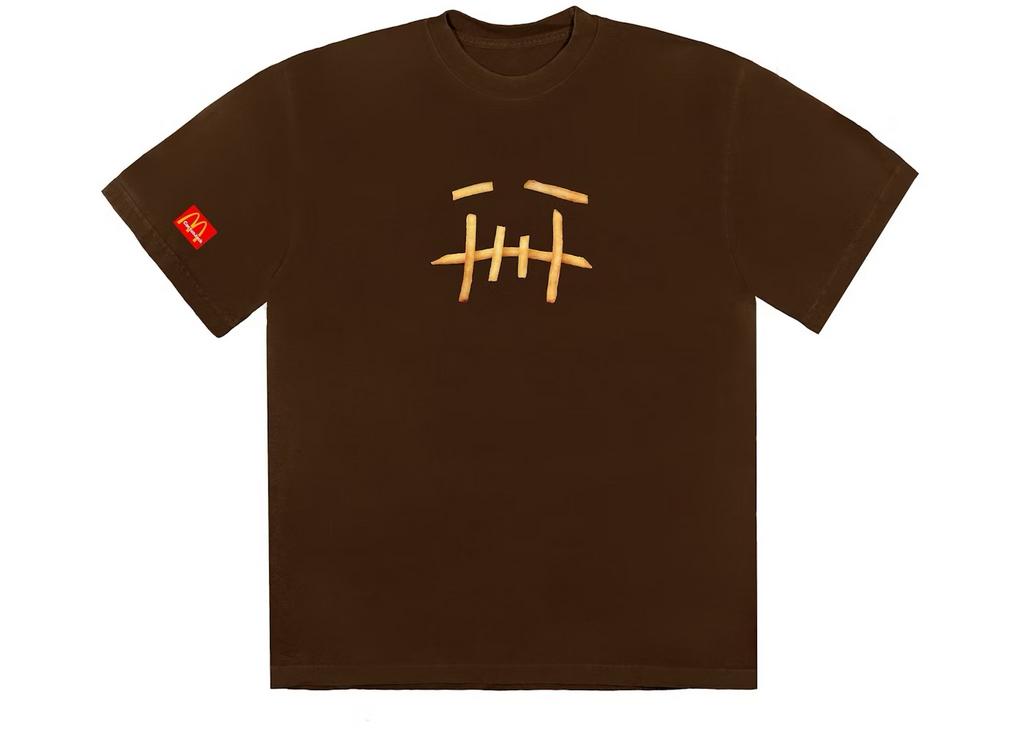 DS Travis Scott x McDonalds Fry II T-Shirt S, Kleding | Heren, T-shirts, Ophalen of Verzenden, Nieuw, Maat 46 (S) of kleiner, Bruin