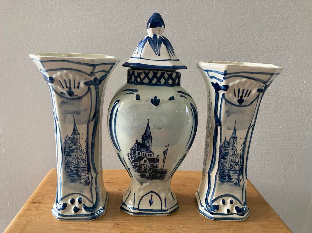 Delfts Blauw Kaststel - Handgeschilderd Holland, Ophalen of Verzenden