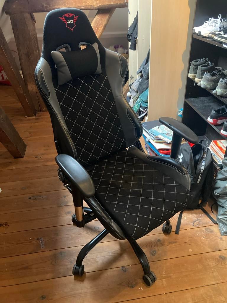 Game stoel CXT, Zwart, Ophalen of Verzenden, Zo goed als nieuw, Gaming bureaustoel