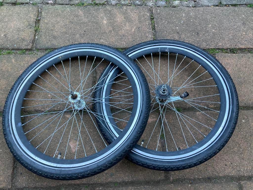 Een Set Fietswielen. Wielmaat is 24 Inch., Ophalen, Gebruikt, Kinderfiets, Wiel