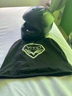 Vito Scooterhelm Maat M Zwart met Opberghoes, Fietsen en Brommers, Ophalen, Gebruikt, Medium