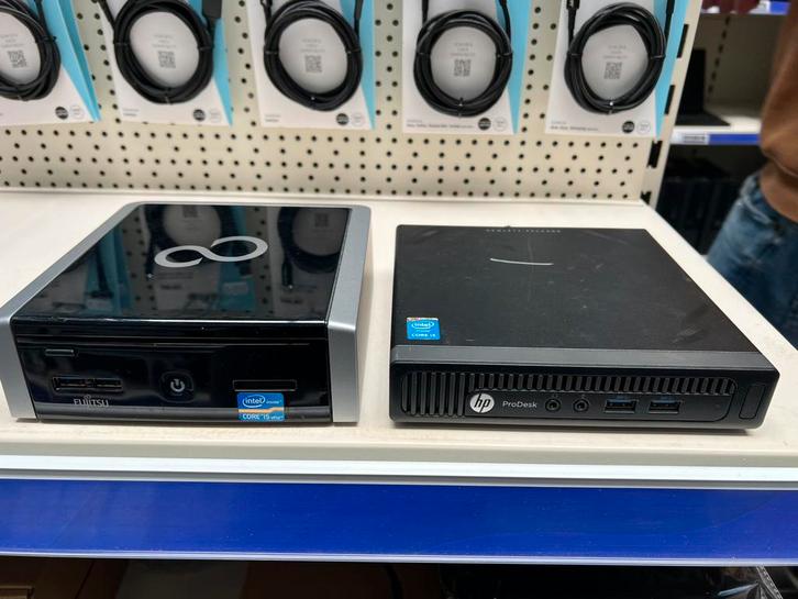 2x Mini PC - Fujitsu en HP - i5 - 8GB - 120GB SSD, Computers en Software, Desktop Pc's, Gebruikt, SSD, Ophalen