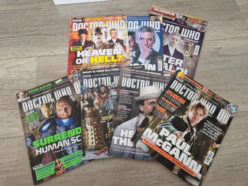7 engelse tijdschriften magazine doctor who 2014 bbc, Boeken, Tijdschriften en Kranten, Ophalen of Verzenden, Zo goed als nieuw