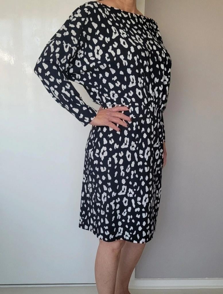 Studio Anneloes jurk XL Zwart travelstof, Ophalen of Verzenden, Zo goed als nieuw, Maat 46/48 (XL) of groter, Onder de knie