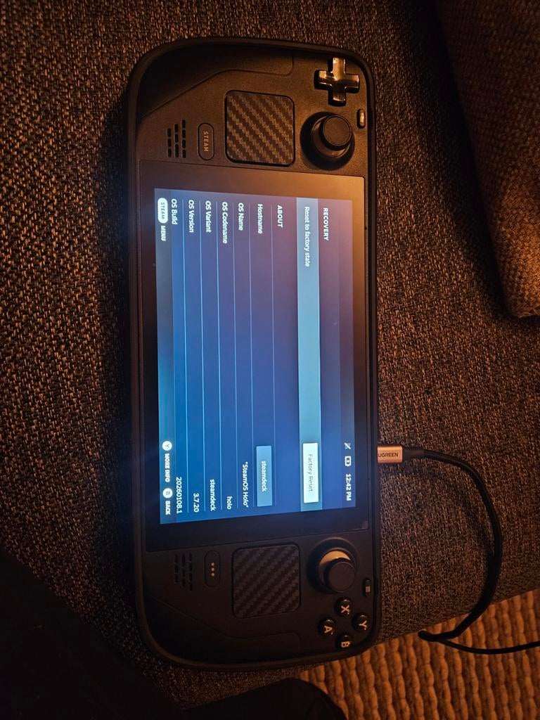 Steam Deck 512GB LCD - Krasvrij met Spigen hoes, Ophalen of Verzenden, Valve, Zo goed als nieuw