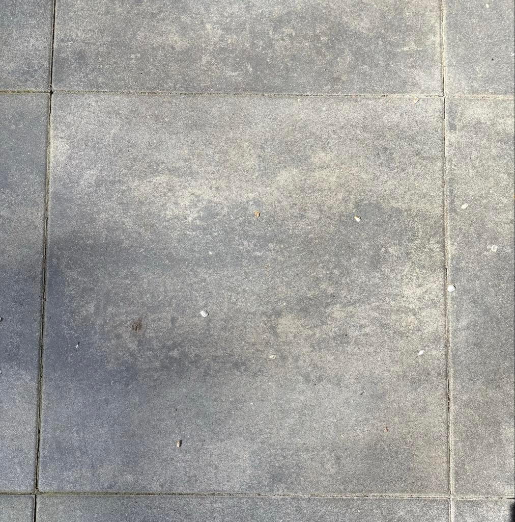 6 Nieuwe Grijze Terrastegels 60x60x4 cm, Ophalen, Nieuw, Minder dan 5 m², Beton