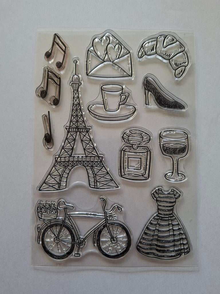 Grote serie clear stamps - Los of alles in één koop, Hobby en Vrije tijd, Stempelen, Ophalen of Verzenden