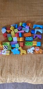 Blokkenset wilde dieren met opbergbak, Ophalen of Verzenden