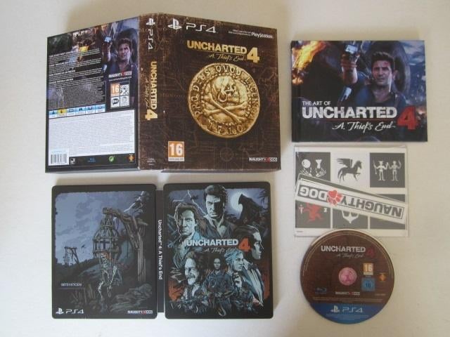 Uncharted 4 limited edition Playstation 4 PS4, Avontuur en Actie, 1 speler, Ophalen of Verzenden, Zo goed als nieuw