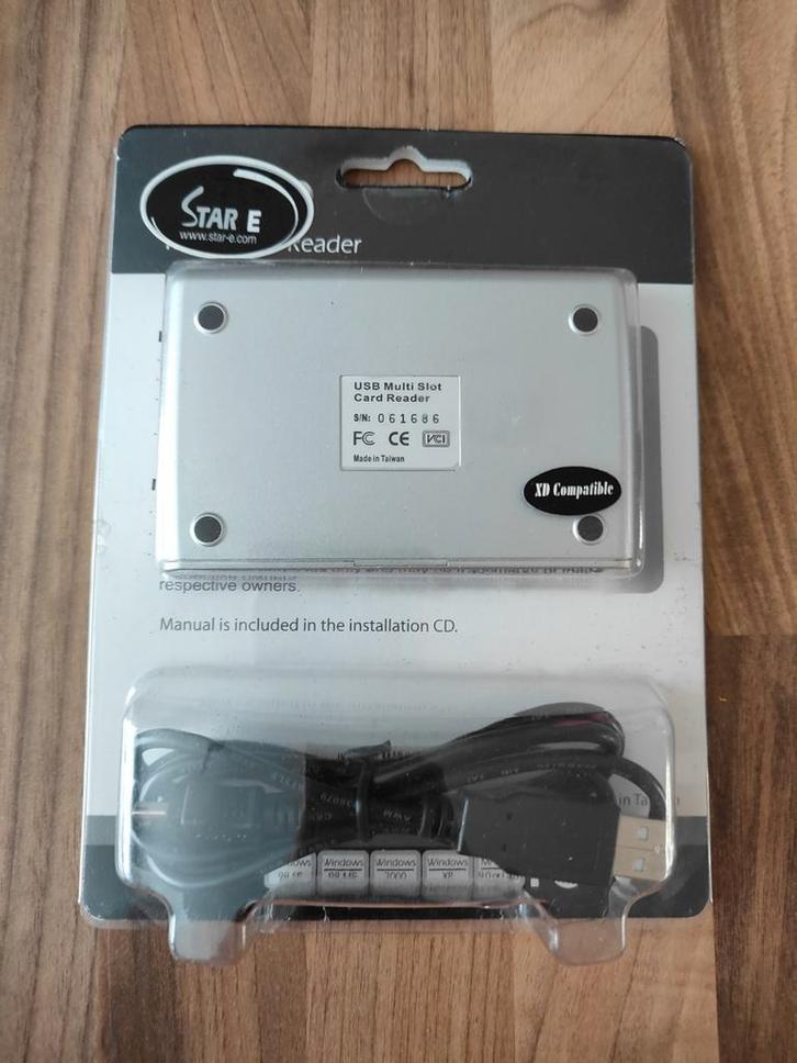 USB Multi Card Reader USB 2.0 - Star-e, Computers en Software, Geheugenkaartlezers, Nieuw, Ophalen of Verzenden