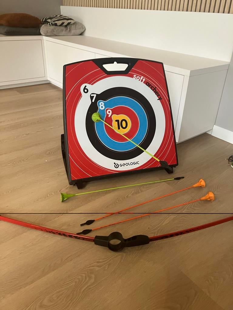 Decathlon Geologic Softarchery Boogschietset voor kinderen, Sport en Fitness, Handboogschieten, Ophalen, Gebruikt, Overige typen