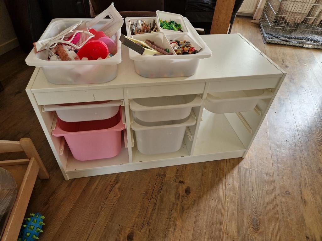 IKEA Trofast ladenblok met bakken - Wit, Ophalen, Gebruikt, Kast