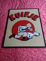 Houten bord met Kuifje en Bobbie - Uniek decoratiestuk, Ophalen of Verzenden, Kuifje, Gebruikt, Gebruiksvoorwerp