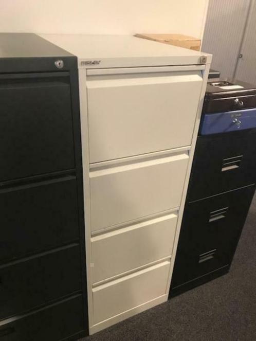 Dossierkast / hangmapladenkast 4 laden grijs (gebruikt), Huis en Inrichting, Kasten | Ladekasten, Gebruikt, 100 tot 150 cm, Minder dan 50 cm