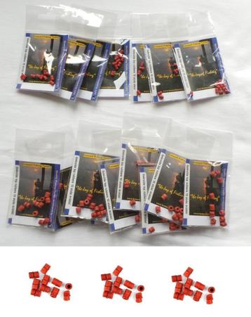 Partij 16x Blister LFT Toprubbers Gekruld 10 Stuks - Nieuw ! beschikbaar voor biedingen