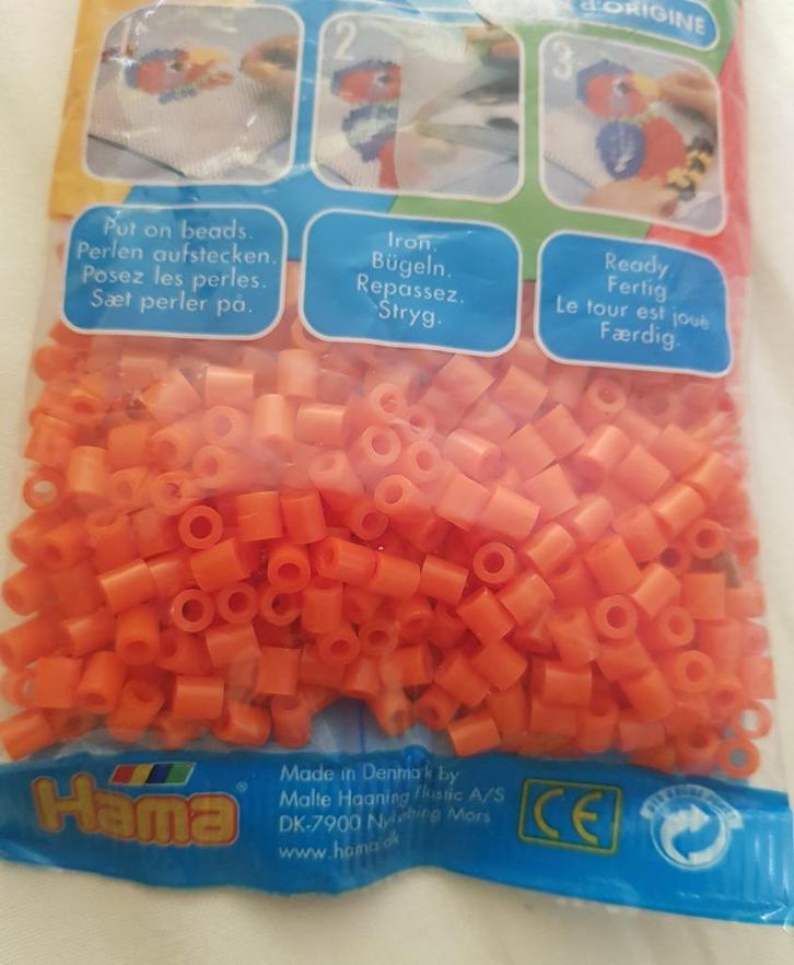 Nieuw zakje Hama strijkkralen 207 (oranje), Kinderen en Baby's, Speelgoed | Educatief en Creatief, Nieuw, Knutselen, Ophalen