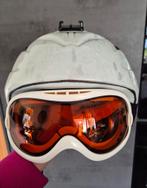 Skihelm wit met skibril, dames, maat M/L, Ophalen of Verzenden, Helm of Bescherming