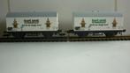 2 Fleischmann H0 Bart Smit goederenwagons, Gebruikt, Gelijkstroom, Fleischmann, Wagon