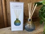 NIEUW luxe glazen reed diffuser houder blauw goudkleurig, Nieuw, Ophalen of Verzenden