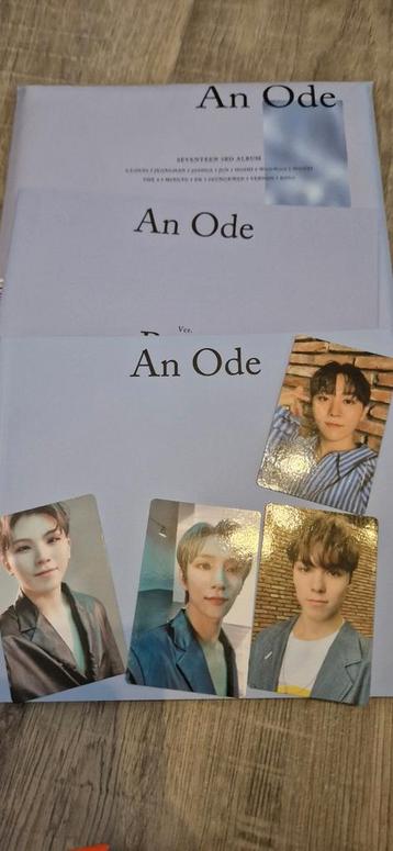Kpop seventeen an ode album met fotokaarten 