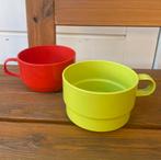 Mepal rosti servies soepkommen groen - rood, Caravans en Kamperen, Kampeeraccessoires, Ophalen of Verzenden, Gebruikt