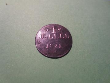 1 Duitse Heller (Frankfurt) jaar 1821 beschikbaar voor biedingen