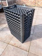 Kunststof stapel kratten zwart, Gebruikt, 40 tot 60 cm, 50 tot 75 cm, Minder dan 35 cm