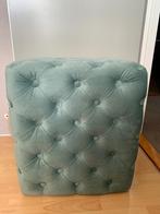 Groene velvet poef, Ophalen, Minder dan 50 cm, 50 tot 75 cm, Nieuw