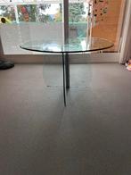Glazen Ovale Eettafel - 202x111,5cm, Huis en Inrichting, Tafels | Eettafels, 100 tot 150 cm, 200 cm of meer, Ophalen of Verzenden
