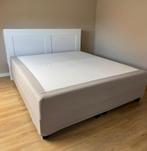 Boxspring 180x200 + Ikea Hoofdbord & Hoes, Huis en Inrichting, Ophalen, Gebruikt, Beige, Tweepersoons