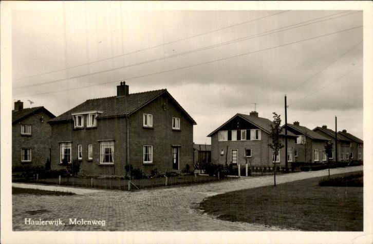 Haulerwijk - Molenweg, Verzamelen, Ansichtkaarten | Nederland, Gelopen, Friesland, 1940 tot 1960, Ophalen of Verzenden