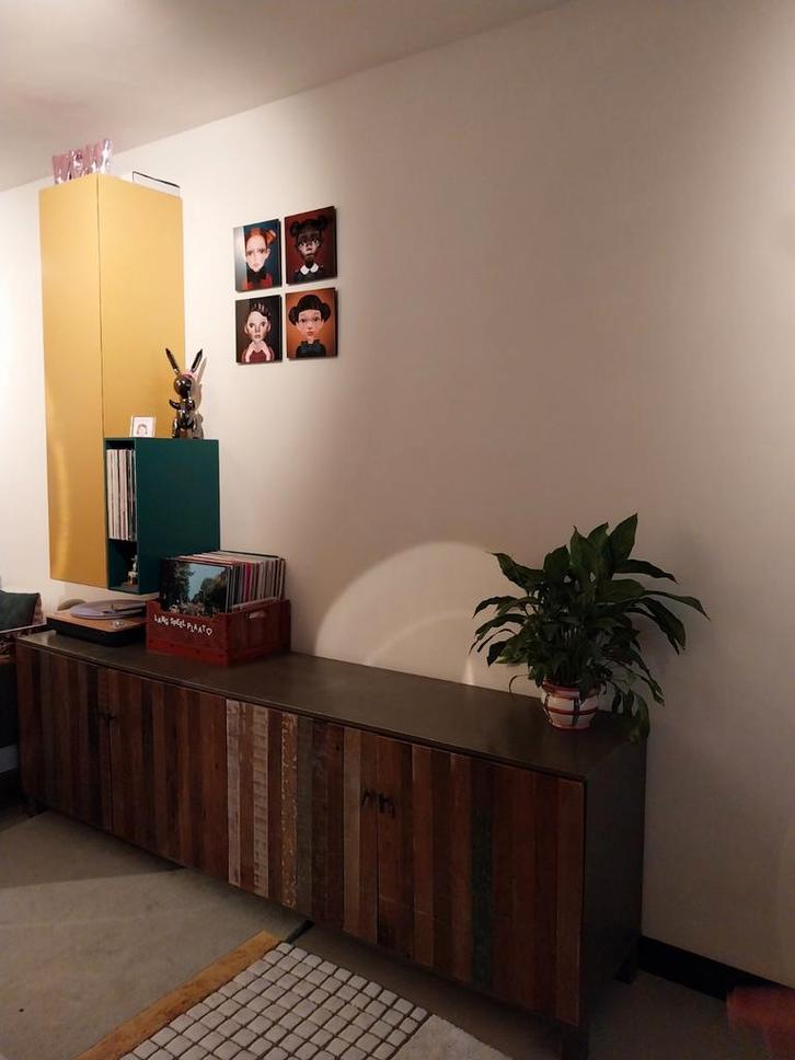 Dressoir, Huis en Inrichting, Kasten | Dressoirs, Gebruikt, 200 cm of meer, 25 tot 50 cm, Met deur(en), Met plank(en), Ophalen