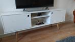 Retro TV Dressoir Wit Grenen 150cm, Huis en Inrichting, Kasten | Televisiemeubels, Ophalen, 100 tot 150 cm, Nieuw, Minder dan 100 cm