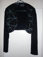 Mooi vestje, bolero (Paris) (L) Zwart / zilver, Kleding | Dames, Zwart, Maat 42/44 (L), Ophalen of Verzenden, Zo goed als nieuw