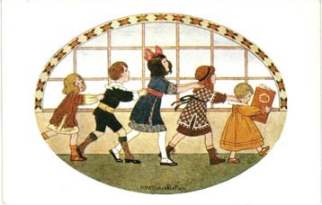 806267 vintage Kinderkaart 1974 Gelopen met zegel beschikbaar voor biedingen