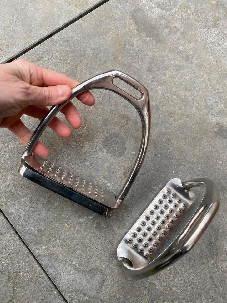 RVS astijger Beugels met RVS beugelblokjes, Dieren en Toebehoren, Paarden en Pony's | Overige Paardenspullen, Nieuw, Overige soorten
