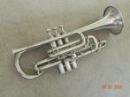 york cornet verzilverd uit 1925 puntgaaf, Muziek en Instrumenten, Blaasinstrumenten | Trompetten, Ophalen of Verzenden, Zo goed als nieuw