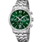 Jaguar J963/3 Heren Horloge, groene wijzerplaat, Sieraden, Tassen en Uiterlijk, Horloges | Heren, Overige merken, Staal, Ophalen of Verzenden