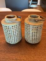 Balinese Rotan Lantaarns set, Ophalen of Verzenden, Overige materialen, Minder dan 25 cm