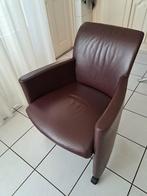 4 x Leolux leren eetkamer fauteuil, Huis en Inrichting, Ophalen, Zo goed als nieuw, 50 tot 75 cm, Leer