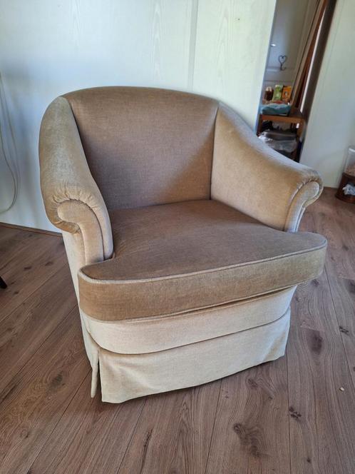 Leuke beige fauteuil 2, Huis en Inrichting, Fauteuils, Gebruikt, 50 tot 75 cm, 75 tot 100 cm, Ophalen