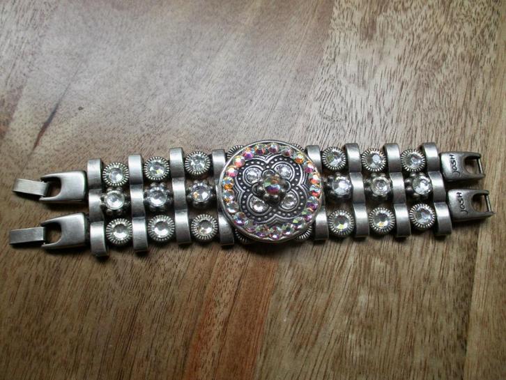 JOSH flinke armband 18.5 cm mooie stenen ook aurora borealis, Sieraden, Tassen en Uiterlijk, Armbanden, Zo goed als nieuw, Overige materialen