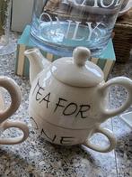 Riviera maison tea for one., Huis en Inrichting, Keuken | Servies, Ophalen of Verzenden, Zo goed als nieuw, Overige stijlen, Kop(pen) en/of Schotel(s)