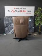 Staopstoel Prominent Sorisso Creme met tiptoetsen, Huis en Inrichting, Fauteuils, Minder dan 75 cm, Leer, Ophalen of Verzenden