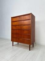 Vintage Retro Deense Ladekast Kast Dressoir Teakhout Teak, 50 tot 100 cm, 5 laden of meer, 25 tot 50 cm, 100 tot 150 cm