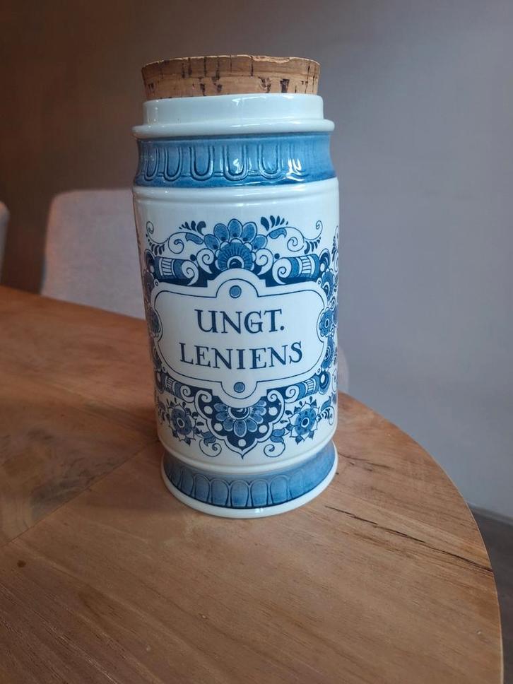 Royal Goedewaagen Delft Blauw Apothekerspot UNGT. Leniens, Antiek en Kunst, Antiek | Keramiek en Aardewerk, Ophalen of Verzenden