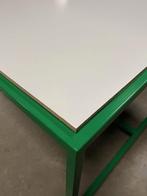 Moderne werktafel eettafel kantinetafel vergadertafel groen, Gebruikt, 50 tot 100 cm, 100 tot 150 cm, Ophalen of Verzenden